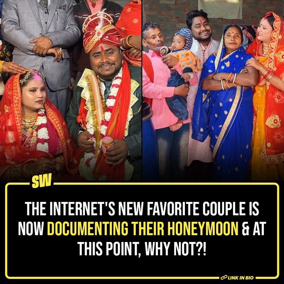 If there is a couple that can be a competition to Anant Ambani and Radhika Merchant, it's this one.

Yes, they are the same married couple who documented each second of their wedding and made a million reels out of it. Which, honestly, sounds like a great business idea. I mean, people are watching this, right?

Click the link in the bio to read more.

@aaliyahjainx

#SWEditDesk #rajavlogs