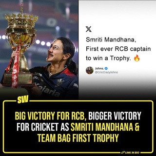 Royal Challengers Bangalore secured an eight-wicket victory over Delhi Capitals in the final of the 2024 Women's Premier League. This win may be about a tournament - and hence, one team defeating the other, but it's more than that. The celebrations are proof that this one victory comes down to women winning. 

Click the link in the bio to read how people reacted to the event.

#SWEditDesk

@manyailawadi