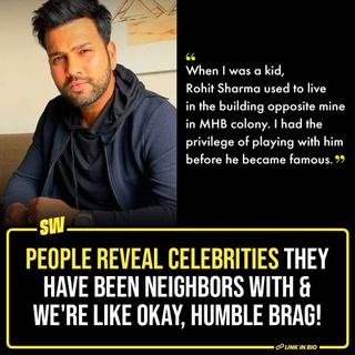 Who you are neighbours with, can be very important, even in the largely isolated city lives. They give one a sense of companionship. Now, imagine being neighbours with a celebrity. It’s got to be interesting for its own set of reasons. Here, are a few people reveal celebs they have lived next to. 

Click the link in the bio to read more. 

#SWEditDesk

@manyailawadi