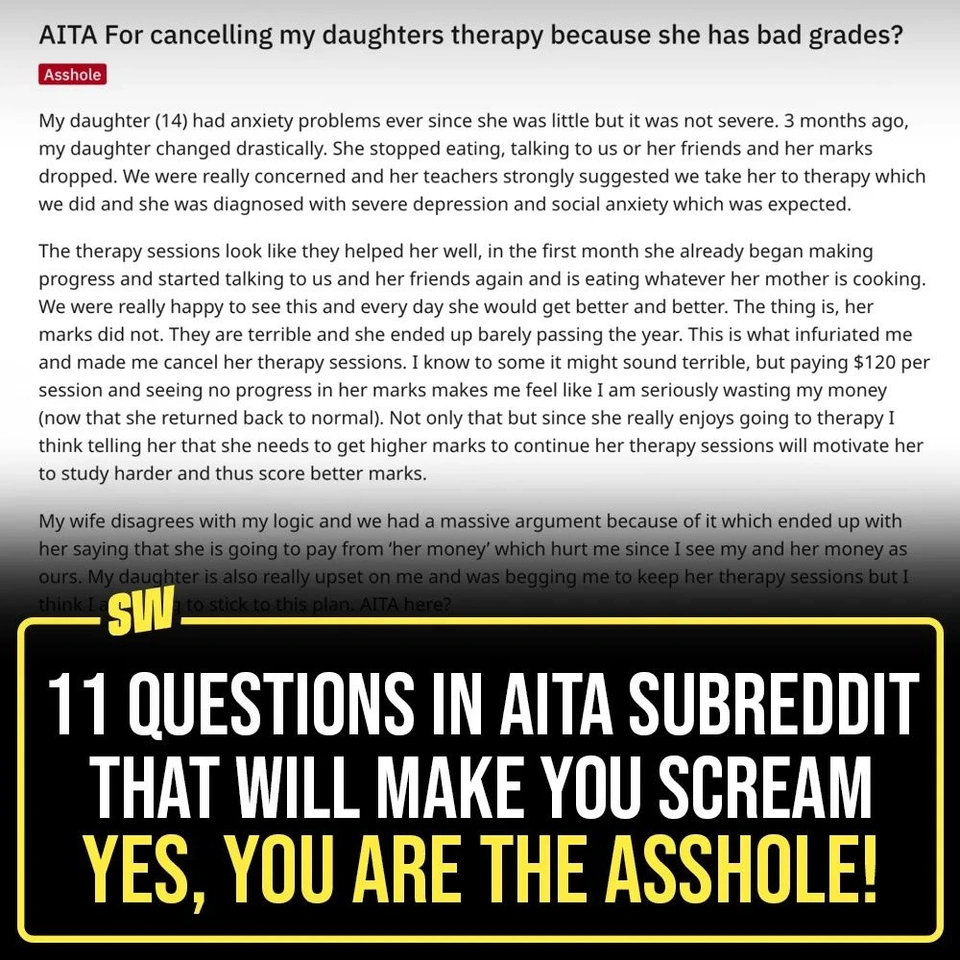 Reddit is a wild place and the r/AmItheAsshole subReddit is wilder. While scrolling through it you’ll find enough ‘questions’ from people living so far from reality and so over their heads that it’ll make you feel as if only they would have read what they are saying before posting. Tap the link in our bio to read some of the questions that we found in the AITA subReddit that’ll make you go WTAF and scream, “Yes, you ARE the asshole!!!”