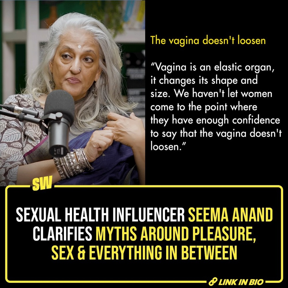 Sex and relationships are already complex. Then we add to them the misconceptions and myths that have existed to shame pleasure. Things are bound to get tougher. Seema Anand, who’s a sexual health influencer and the author of The Arts of Seduction, often tries to debunk the misconceptions associated with sex. She also creates content that aims to normalize discourse around pleasure and relationships.

In a recent podcast with Traya Health, she talked about Kamasutra and sex, in general. The influencer answered questions, while sharing her knowledge of the book.

Click the link in the bio to read more.

#SWEditDesk

@manyailawadi