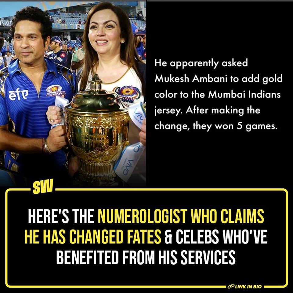 Believing in superstitions isn’t restricted to us middle-class people because even our favorite celebrities believe in them just like we do. From adding and removing letters from their names to releasing their movies on a specific date, celebrities have been consulting a famous numerologist for many years now.

Sanjay B Jumaani is a renowned name in the astrology and numerology world who is the reason behind the success of many celebrities and movies. In a conversation, he talked about the times he helped different stars to reach new heights. Click the link in the bio to read more.

#SWEditDesk 

@aaliyahjainx