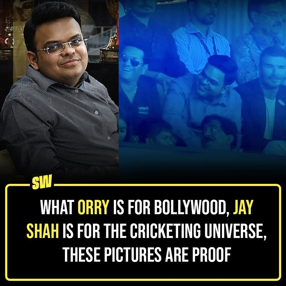 Orry has become that phenomenon in the Bollywood universe that has successfully remained a mystery despite being literally everywhere. Be it any high-profile event or intimate gathering among renowned celebrities, you’ll find him there, just casually omnipresent.

Now, with the World Cup fever dream high, X users have come up with this quirky analogy between Orry and BCCI Secretary Jay Shah, the latter is being called the Orry of the cricket universe. And believe us if you will, it’s as hilarious as it gets.

This led us to scroll all over the web to find proof of the theory. Click the Link in Bio to see what we are talking  about. 

@sabharwalvas 

#SWEditDesk #Orry #JayShah #WorldCup