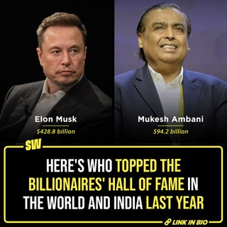 2024 was THE year for the rich. While rest of the world was battling political unrest, climate changes, economic instability and wars, the rich were busy getting richer. According to the Forbes, the combined wealth of 2,781 billionaires was $14.2 trillion, which was up by $2 trillion from 2023. These billionaires hailed from diverse industries and in some cases, even dictate global development. Tap the link in bio to know who the richest people on the planet and India were.

@notsopreet

[Richest people in world, Richest people in India, Richest women]

#SWEditDesk