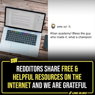 Whether you’re a student trying to ace your next exam, a professional looking to upskill, or just finding your next hobby, the internet has a little something for everyone. And the best part? You don’t have to spend a single rupee. So buckle up and tap the link in the bio to find a list of free resources that are as awesome as they are useful.

@notsopreet

[Internet, Reddit, Resources, Free, Apps, Websites]

#SWEditDesk