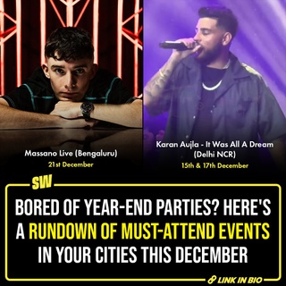 Bored of year-end parties or confused about how to end your 2024? Well, skip the FOMO and the tired party routine as we bring to you the curated list of must-attend events happening in your cities this December. Tap the link in bio to check them out! 

@notsopreet

[Party, 2024, New Year, Delhi, Mumbai, Bengaluru]

#SWEditDesk