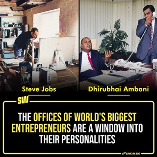 Spaces make a huge difference, which is why an office space decides the culture of work and how a workplace functions. It’s almost like all the big ideas are made and born in those cubicles. There’s a reason we talk about office spaces when we talk about the origin story of a business or firm. All famous entrepreneurs have sort of a motive associated with where they start their work. Steve Jobs is one example. So, in a way, it is interesting to associate all the big entrepreneurs with their work-spaces.

#SWEditDesk

@manyailawadi