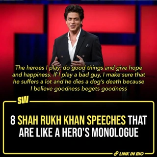 How many times have you watched SRK give a speech? Yes. 

[ SRK , Shah Rukh Khan ]

@aaliyahjainx 

#SWEditDesk #srk #shahrukhkhan
