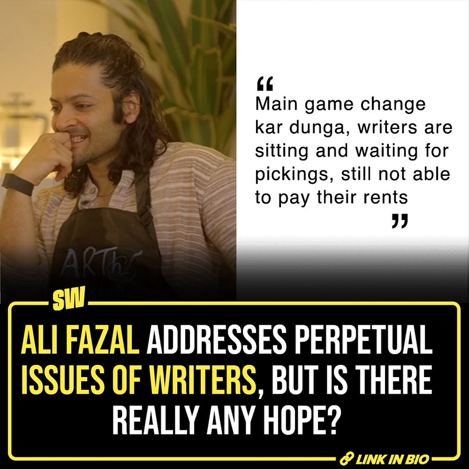 In his recent interview with Sucharita Tyagi, Ali Fazal addressed the issue faced by writers in the industry and said, “Ye ek dukhti rag hai”. He shared how he aims to make self-sufficient machinery for the writers to get a fair share. The discussion actually goes far beyond the monetary aspect for writers, for whom it’s a perpetual struggle for credit and due respect. How has the word ‘writer’ become synonymous with ‘underpaid’? Why do these issues never seem to get even remotely resolved for the brains behind the ideas that are the base of all projects?

@soumyasekhardas

[ Ali Fazal , Sucharita Tyagi , Writers , Unpaid ]

#SWEditDesk