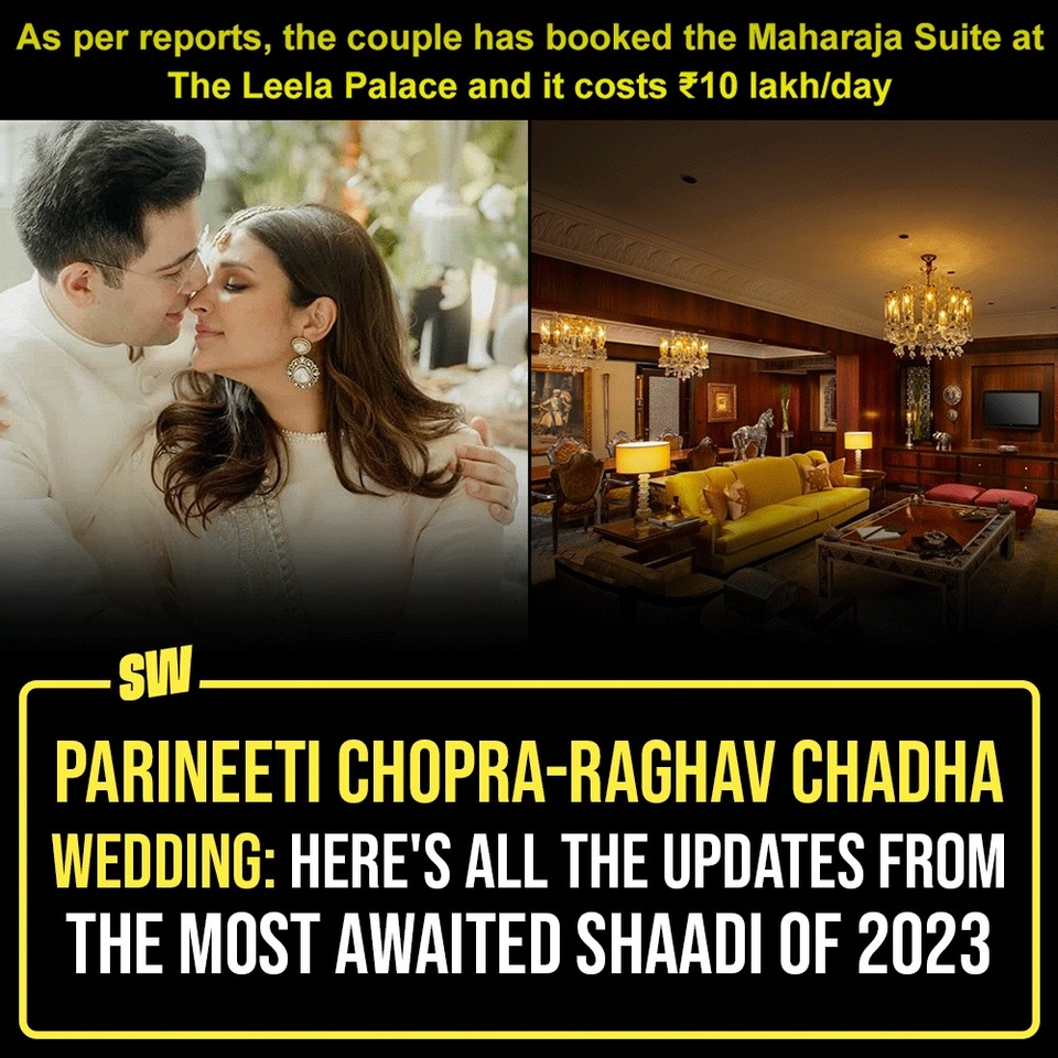Bollywood actress Parineeti Chopra and Aam Aadmi Party leader Raghav Chadha exchanged their engagement rings in May this year at the Kapurthala House in Delhi. Since then, their wedding has been one of the most awaited events; and now the wedding day is almost here. The couple is set to tie the knot this weekend, click the link the bio to know all about it.

#SWEditDesk #ParineetiChopra #RaghavChadha