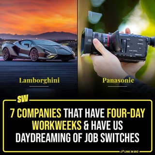 For the past year or so the world has been moving into a new cultural norm, the norm of working for 4 days a week. Gen Z and Millennials definitely have something to do with this change, I mean after all we haven’t exactly been subtle about the negative impacts of having zero work-life balance. And so, to celebrate and normalise the companies that are taking the healthy initiative to have 4-day work weeks, we’ve created this list mentioning them. 

Click the Link in Bio to have a look!

#SWEditDesk #FourDayWorkweek #lamborghini