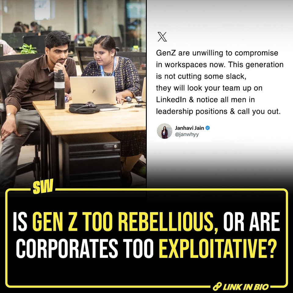 Gen Z employees have a problem with the prevalent corporate culture. In their lingo, it’s extremely ‘sus’ with ‘delulu’ expectations, and hence, majorly fails the ‘vibe check’. However, they’re clear on how to tackle it. Declining availability post stipulated work hours, pointing out the slightest jump in their seniors’ tone, and prioritising their mental health with leaves when they prefer - their corporate rulebook is ready and roaring. Will they successfully rewrite the toxic protocols and processes companies have been upholding since long? As teams are also becoming more diverse with people from all ages and cultures working together, we need to rehash what constructively works when it comes to work.

@parulrajwanshi 

#SWEditDesk 

[ Gen Z, Gen Z Employees, Corporate Culture ]