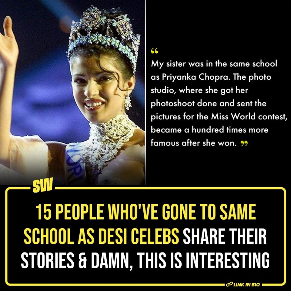 When I look at certain celebrities, I sometimes wonder how they must have been in their childhood or around their friends during their school or college days. Even though there was no way to learn that, I always wished that I would meet someone who could spill the beans. It looks like my prayers were heard as several people on the internet, who went to school with different celebrities, revealed how these famous celebs were in their academic years. Click the link in the bio to read more.

#SWEditDesk