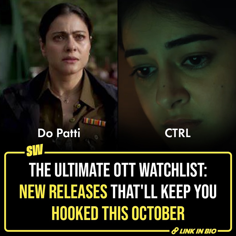 Wondering how to make October thrilling from the comfort of your home? Take a look at some exciting OTT shows and films releasing this month you must not skip!

@parulrajwanshi 

#SWEditDesk