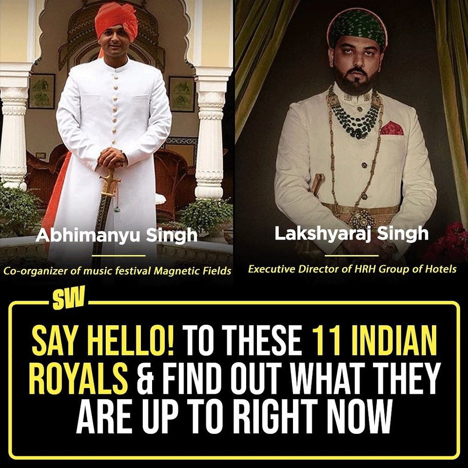 Sometimes it’s fascinating to take a look at the lives of royalty. And, often, we find ourselves aspiring to change up our style game, or business acumen by looking up to certain royalty. This is why we’ve curated a list of Indian royals and what they are up to right now. Click the Link in Bio to find some inspo. 

#SWEditDesk #IndianRoyals