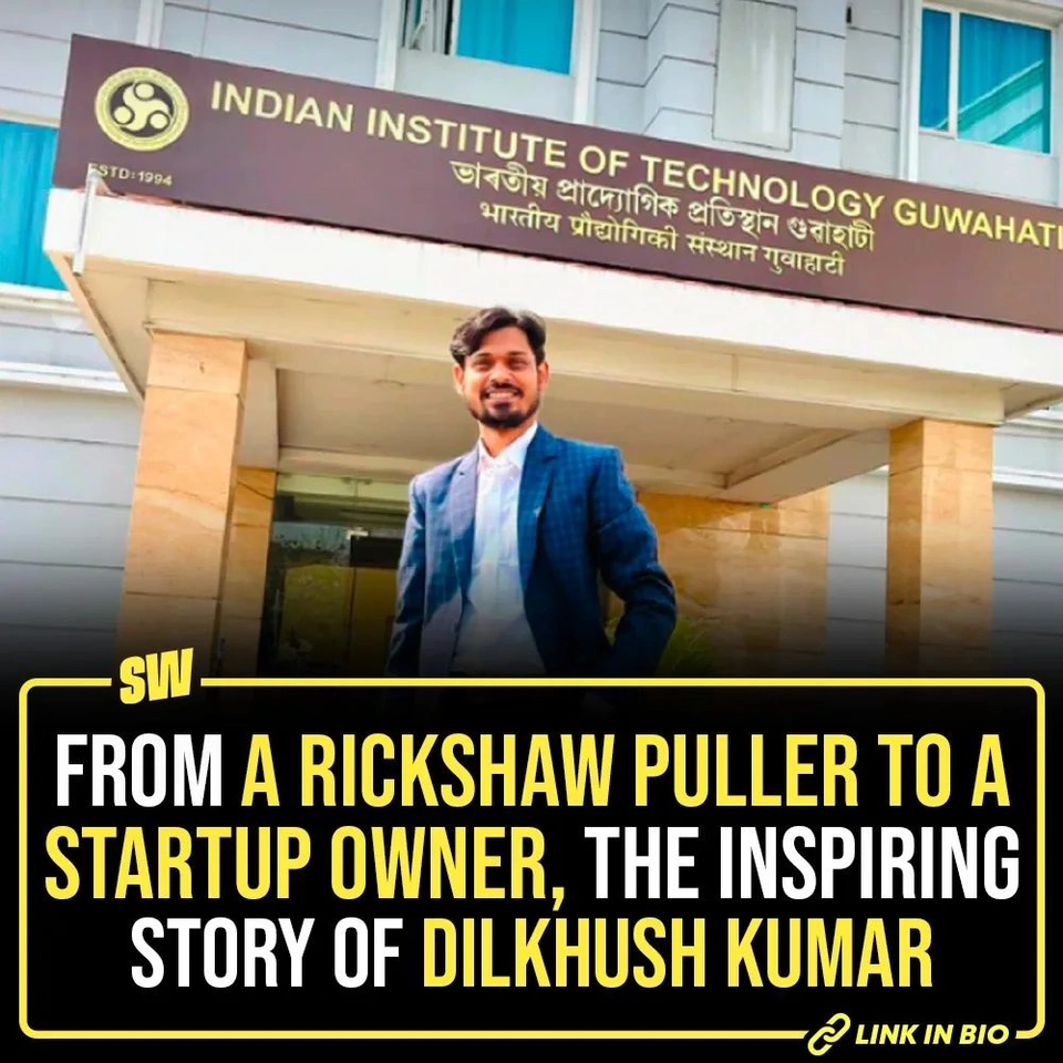 A village guy with big dreams, who made sure they came true. This is the story of Dilkhush Kumar, who used to be a rikshaw puller back in the day but now runs a startup worth crores, hiring IIT & IIM graduates. Dilkhush comes from a small village called Bangaon in the Saharsa district of Bihar. He used to be a rickshaw puller and vegetable vendor but today he is the founder and CEO of RodBez – one of Bihar’s most extensive taxi services. This guy has proved no dream is ever too big to achieve.! Tap the link in our bio to read his inspiring story!