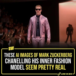 Artificial intelligence is all over the Internet these days. With this technology getting rapidly advanced, we have come across several artworks from the parallel universe that otherwise wouldn’t have existed. Now, imagine what if Meta CEO Mark Zuckerberg turned into a fashionista? Noooo! that guy won’t experiment, he just wears grey tees. Right? Well, artificial intelligence has made it possible. You can’t afford to miss this crossover of technology and fashion. A Twitter user, @itsandrewgao shared a glimpse of Zuckerberg walking a fashion ramp for Louis Vuitton. Tap the link in our bio to take a look.