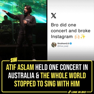 There are things only Atif Aslam can do. The notes that he takes, the pitch that he can produce – it is all pretty much incomparable; and that is the reason why an entire generation of people thinks of him as a star.

Recently, he sang some of his popular songs in a live concert and for some time, it seemed like the whole world was there because of the sheer number of posts on social media.

Click the link in the bio to read more. 

#SWEditDesk #AtifAslam

@aaliyahjainx