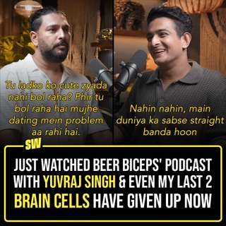 Every time a new Beer Biceps video is released, I try and watch it with an open mind… trust me, I do. There are some things that I even end up relating with. That’s especially hard when he ends up saying straight up problematic things, other times. This is not about that, though. This is about his recent podcast with Yuvraj Singh, which has so many weird moments that you’ll lose the point that he is making. The podcast lasts for over 2-hours, and for the most part, Beer Biceps just says stuff. We have proof. Click the link in the bio to read more.

#SWEditDesk  #BeerBiceps