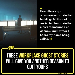 The thing about spooky stories is that setting matters the most. Imagine if they happen at a place of work… YOUR place of work. Especially when they are already scary. As I write this, I cannot not imagine staying in late at work for some while, because ghosts are apparently more real now. We may or may not believe in them, but that instantly changes with a few experiences.

Like these that Redditors shared from their workplaces. Click the link in the bio to read more.

#SWEditDesk

@manyailawadi