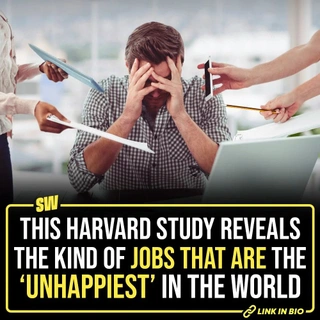 Harvard University has revealed data that shows which jobs are actually the unhappiest jobs in the world. This study took almost 85 years and the responses have been collected from more than 700 participants from across the world since 1938. And well, that’s saying something. Tap the link in our bio to know which jobs are the ‘unhappiest jobs’.