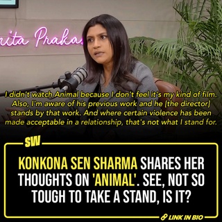 'Animal' is a film, and like all films or any piece of art, people are going to have opinions. However, the common reaction to criticism in this case is nullifying other people’s work and abilities. The film’s director does that often – question artists’ credibility because they said they didn’t like the film. So, after Konkona Sen Sharma talked about 'Animal', we almost want to see how the creators will retaliate this time. At this point, the other end is so unserious that it’s almost funny.

#SWEditDesk

@manyailawadi