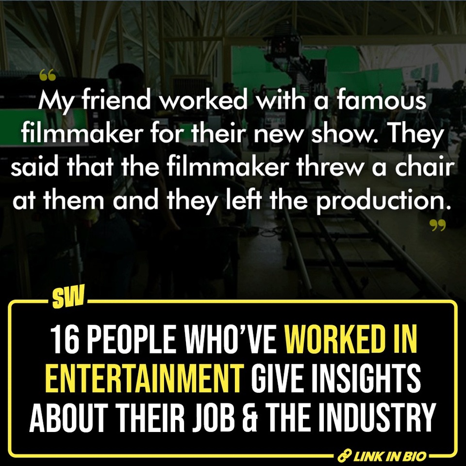 In the entertainment industry, several behind-the-scenes stories often remain concealed in secrecy. However, individuals who have closely worked on the sets of various shows and movies lifted these curtains on Reddit and unveiled the tales of juicy drama.

A bunch of people who have worked on the sets of films and series, spilled the beans about everything – yes, everything! So, grab that bucket of popcorn and check these out down below.

Click the link in the bio to read more.

#SWEditDesk 

@aaliyahjainx