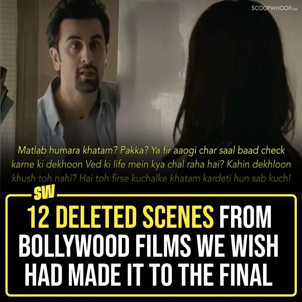 One divine truth about art is that the final output is almost always different from the original drafts; it has to be. But sometimes, those edited-out portions are just too good to accept that they were abandoned. Such is the case of deleted scenes from our favourite Bollywood movies. Tap the link in our to take a look!