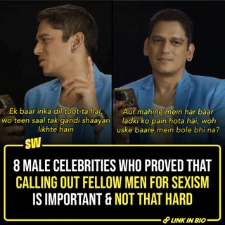 It's a man's world and even though we don't accept it, the truth doesn't change. Of course, when we talk about patriarchy or call it out, we wish for a world with equity. To make that happen, we need men just as much as we need women - just how feminism is important for both men and women. Fortunately, in this twisted world, there are some hopeful instances where men called out their peers on their misogyny.

Click the link in the bio to read about the instances when these celebrities to took a stand against their peers.

#SWEditDesk

@manyailawadi
