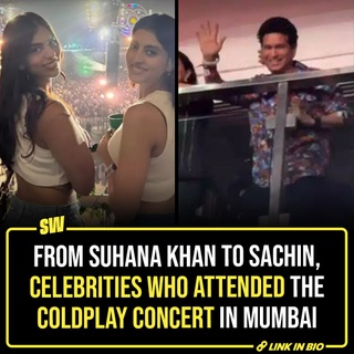 The Coldplay concert in Mumbai wasn’t just a performance, it was literally “a sky full of stars”. From Bollywood celebrities to directors and chess grandmasters, the concert witnessed some extra glamour when fans spotted their favorite celebs in the crowd. Tap the link in the bio to know which stars made it to the much-awaited nights and showed their love for the band and its sparks!

@notsopreet

[Coldplay, Mumbai, Sachin Tendulkar, Suhana Khan, SRK]

#SWEditDesk