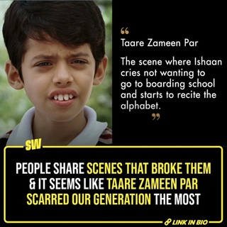 When asked about the one Hindi movie scene that they find most tragic, people passionately give a list. However, when you look at the answers, you see a pattern. Pretty much everyone has something to say about Taare Zameen Par – some scene that made them cry, some scene they are still not over. This is a testament to the talent of people who worked on the film.

Anyhow, here are people’s answers to the question, we are sure you will be able to relate to many.

#SWEditDesk