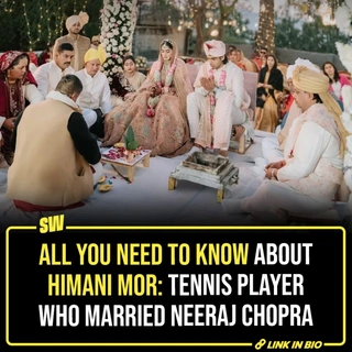 Olympic gold medalist and star javelin thrower Neeraj Chopra has embarked on a new journey as he ties the knot with tennis player Himani Mor. The athlete shared heartfelt moments from their special day on social media, expressing gratitude for starting this new chapter with his wife. Tap the link in the bio to discover more about Himani Mor, her inspiring career, and her educational background.

✍️: @notsopreet

[Neeraj Chopra, Himani Mor, Olympic, Tennis, Wedding, Javelin]

#SWEditDesk