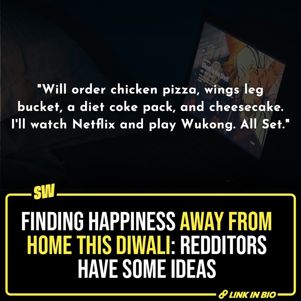 Being away from home on Diwali can be a bit upsetting for some. But given so many people are living in different places for a bunch of reasons, let’s look at how some of them are planning to ring in the festival in a way that adds happiness to this season for them.

@parulrajwanshi 

#SWEditDesk 

[ Diwali Plans, Homesickness, Adulting ]