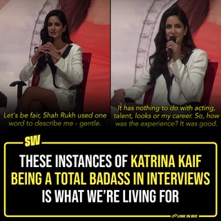 Katrina Kaif is an immensely talented dancer, and her growth as an actor needs to be talked about more often. However, what we always must address is her ability to come up with the perfect comebacks. Being a total badass is her thing, and we live for it. Katrina knows how to answer questions like a boss, shut down what’s wrong and, other times, just be plain witty. These instances are proof.

Click the link in the bio to read more.

#SWEditDesk #KatrinaKaif