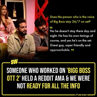 One thing about Bigg Boss is that it will always find an audience, and it will always be relevant to a large group of people in India. Thanks to that fact, there will always be curiosity regarding the inner workings of show’s production etc. If you are also someone who wants to know the behind-the-scene, production secrets, you have come at the right place. Recently, we found a Reddit thread where a person on the Bigg Boss OTT 2 team did an AMA, and the answers are huge revelations. Click the link in the bio to read more.

#SWEditDesk