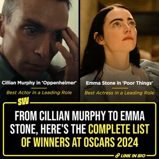 The annual investiture ceremony for the film industry concluded in Los Angeles on Sunday. And between John Cena showing up naked, Emily Blunt and Ryan Gosling continuing the Barbenheimer debate, and Al Pacino’s chaotic presentation, the 96th Academy Awards managed to honor the cinematic masterpieces from the year that could be considered a big win for films. Click the Link in Bio to read more.

#SWEditDesk