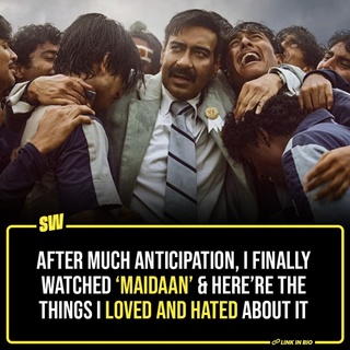 The one Bollywood movie I have been looking forward to watching for a long time is the Ajay Devgn starrer ‘Maidaan’. After multiple delays in the release, ‘Maidaan’ finally hit the theaters this Eid and I made sure to have the tickets for the first day first show. And boy did the film deliver to my expectations from the first scene. 
Click the Link in Bio to check them out.

#SWEditDesk @soumyasekhardas