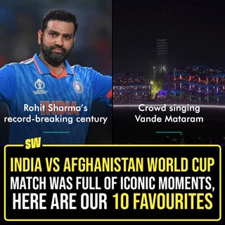 India defeated Afghanistan by 8 wickets in the team’s second World Cup match at Arun Jaitley Stadium in Delhi yesterday. The match saw several record-breaking moments and epic scenes that made it unforgettable. 

Click the Link in Bio to check 10 of our favourite moments from the match.

#SWEditDesk #worldcup2023 #indvsafg