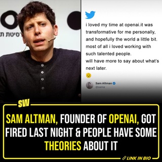 Sam Altman, the CEO of OpenAI, the company behind ChatGPT, has been fired. The release of ChatGPT, a revolutionary AI-based chatbot, last year sent ripples across the technology world. Its launch catalysed the concerns over the unrestricted development of AI technology whilst presenting a tipping point towards a future heavily influenced by technology.

ChatGPT was a HIT in an instant. It recorded 100 million active users worldwide within two months of the release. Its popularity grew exponentially over time. Open AI CEO Sam Altman, a Missouri-based Stanford dropout, rose to the stature of biggies and visionaries in the tech world because of his genius.

However, in a latest development that comes rather as a shock to many, Altman has been fired by OpenAI.

As soon as the news went public, many speculated the reason for the sudden dismissal. Click the Link in Bio to check out some of the theories people have.

#SWEditDesk #SamAltman #ChatGPT #OpenAI