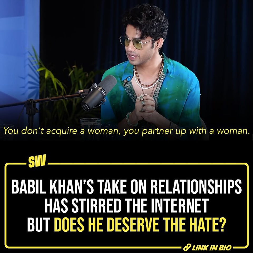 Recently, an interview clip of Babil Khan went viral for his take on romantic relationships. But unfortunately, things took an ugly turn and people began trolling him for it, in a rather nasty way. The actor talked about refraining from seeing women as conquests and how he’d like to surrender to the equality between him and his partner. 

Internet being internet, people decided to give a character assessment of Babil Khan with a 30 sec clip.

Click the Link in Bio to read more. 

#SWEditDesk #BabilKhan
