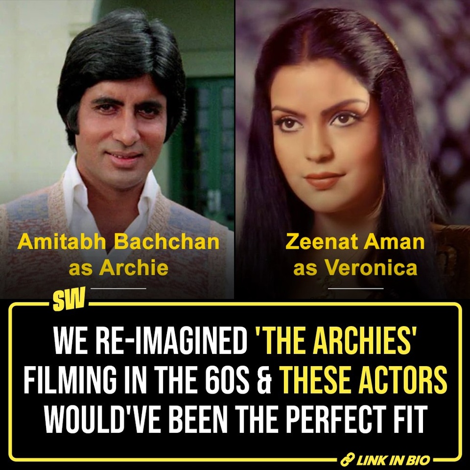 The Archies movie already looks like a comic book coming to life. It is colour, music, food, culture and everything else you’d want it to be. The idea of a fantasy-like town and story set in India of 60s is rather smart, if we think of it. Of course, the one thing that we’ve all been talking about since the first look, is the primary cast of the film. These are young actors who fit into their comic-book alter egos perfectly. This also makes us want to imagine a cast, if the film were actually made in the 60s.

#SWEditDesk #TheArchies