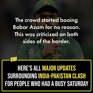 India Vs Pakistan, the match we have been waiting for, commenced this afternoon after a long wait and cricket fans couldn’t be more excited. Click the link below to read all the news about the legendary match that one might have missed. Let’s check the list, shall we?

#SWEditDesk #WorldCup #IndiavsPakistan