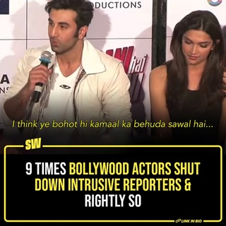 There's a thin line between asking questions and being plain offensive. And, over the years, on-ground entertainment reporters have frequently toppled over those boundaries. Some of the questions they have posed Bollywood actors have been so stupid and, many a times intrusive, that they've naturally invoked a frustrated reaction.

Click the Link in Bio to take a look at 9 times Bollywood actors shut down rude reporters, and rightly so.

#SWEditDesk #Bollywood #CelebInterviews

@sabharwalvas