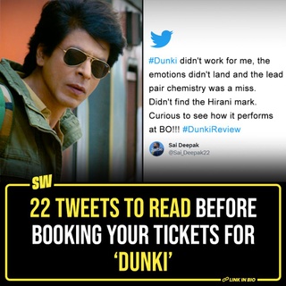 Shah Rukh Khan’s Dunki has now hit the theatres. Ever since the actor made an announcement, his fans have been waiting for this movie to be released and now that the movie is here, the internet cannot contain its excitement. Click the link in the bio to read more.

#SWEditDesk