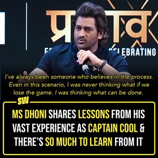 Up until the last World Cup, the name Mahendra Singh Dhoni brought hope, a shiny sliver of optimism. We knew, even when our players had the worst field day in the cricket matches, if Dhoni is yet to bat, things can change. 

MS Dhoni, the Captain Cool, the Thalai, is an embodiment of virtues we spend years attaining. Like, how many of us can stay super calm in the most critical moments without succumbing to pressure? 

Dhoni beautifully displayed resilience, leadership, and commitment to the game while playing for India for 15 long years, leaving us inspired with a truckload of anecdotes to remember for a lifetime. And there's no one better to learn about staying focused, keeping calm, and being a leader than the man who became the captain of the Indian cricket team just three years after he began playing for the country. 

Click the Link in Bio to check out his experienced perspective on things which is a lesson for everyone who is still figuring out their way to life.

✍: @sabharwalvas 

#SWEditDesk #MSDhoni #CaptainCool #Dhoni