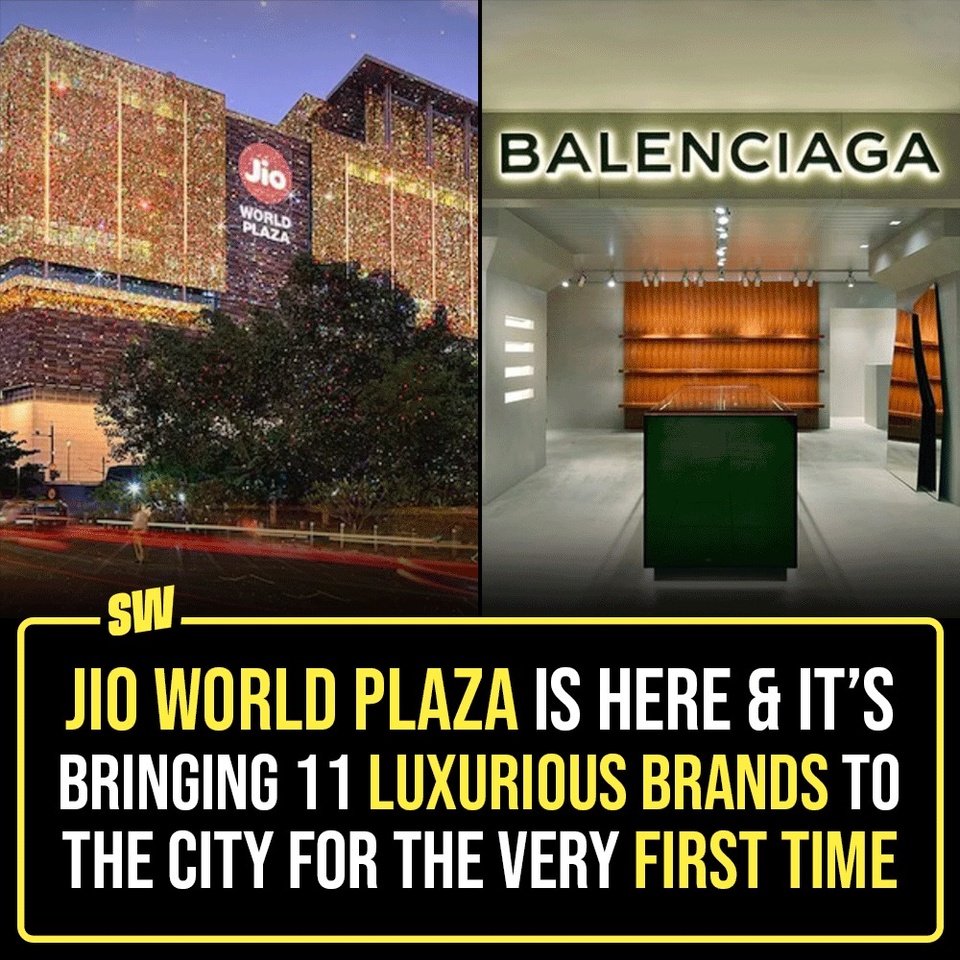 Dubbed as ‘Retail Haven’, India’s most expansive luxury mall, Jio World Plaza, has now opened its doors to the public. Located in the renowned Bandra Kurla Complex (BKC), Mukesh Ambani’s mall, spanning a whopping 750,000 square feet, is an architectural beauty and is truly a sight to behold.

Jio World Plaza is a grand addition to the list of India’s luxury malls, including New Delhi’s DLF Emporio and The Chanakya, Bengaluru’s UB City, and Mumbai’s Phoenix Palladium. Reportedly, it boasts 66 International luxury brands, many of which are debuting in Mumbai.

Click the Link in Bio to check out 12 luxury brands that are coming to Mumbai for the first time via Jio World Plaza.

✍: @[17841451665585956:@sabharwalvas] 

#SWEditDesk #JioWorldPlaza #MukeshAmbani #IshaAmbani