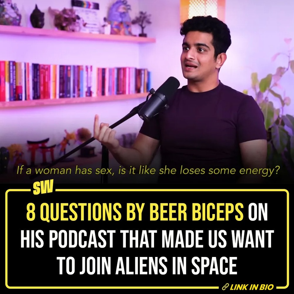 Every time Beer Biceps uploads a new podcast, it manages to bring the internet to a pause. The man manages to get everyone talking about it and it is never the nice things. There is no groundbreaking revelation or any interesting fact that comes to the forefront, all he does is fan the fire. Recently, just out of curiosity, I went down the rabbit hole of his podcasts and my brain cells stopped working. Click the link in the bio to read eight WTF questions that Beer Biceps has asked his guests on his show.

#SWEditDesk #BeerBiceps
