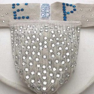 Do you want to wear the King's jockstrap? Finishing in a tie with "Top Gun: Maverick" over the weekend, Baz Luhrmann's "Elvis" appears to be a hit, though the opening weekend gross ($30M) was below other biopics like "Bohemian Rhapsody" ($51M) when it came out. The final gross report will reveal if the pic (which cost some $85M) will be the No. 1 film of the week. Likely due to the renewed attention toward Presley, who died in 1977 at the age of 42 from a heart attack, an item from his wardrobe is finding its way to auction: his bejeweled jockstrap, showing that he was bedazzled right down to his crotch. The jock — from the brand Futuro Sports — is white with blue diamonelles on either side of the label spelling his initials ("EP") with some 20 silver rhinestones on either side. But what really makes the jock distinctive are the 100+ silver rhinestones attached to the support pouch. According to the New York Post, the strap was made by a fan and worn by Presley for years until his 1977 death. The Post added that the bedazzled jock "is expected to fetch $36,000 when it goes on the block as part of the Elvis Presley Museum collection being sold by Paul Fraser Collectables." "[It's] Extravagant. Absurd. Sexually potent. This rhinestone-studded jockstrap is pure Elvis Presley. I'm sure the new owner won't be able to resist wearing it out on a Saturday night — the Elvis magic will work wonders, I'm certain. This is a rare opportunity to own an intimate piece of the King, " Paul Fraser Collectibles' Daniel Wade said, according to the Daily Mail.⁠
⁠
Tap link in bio to continue on @EDGEmedianetwork⁠
????⁠
?: Paul Fraser Collectibles