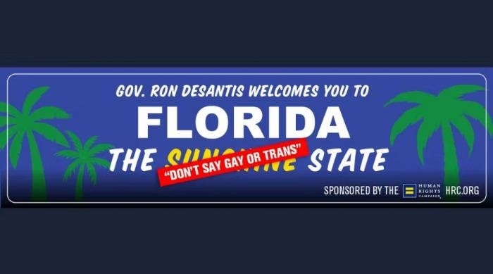 The Human Rights Campaign (@humanrightscampaign) rolled out a new billboard campaign last week in Tampa, Tallahassee, and Orlando, condemning Florida's "Don't Say Gay" law. As reported by The Hill, a total of seven billboards have gone live that welcome people to Florida "The Sunshine 'Don't Say Gay or Trans' State." HRC said in a news release that more billboards are scheduled to go up in South Florida over the next few days. "Florida's 'Don't Say Gay or Trans' law is outrageous and discriminatory. It needs to be repealed immediately," HRC Interim President Joni Madison said in a statement. "This billboard campaign is designed to make people confront what this terrible law really does: censor and silence educators and isolate LGBTQ+ students and their families." Once "Don't Say Gay" takes effect this summer, Florida parents will have greater authority to challenge learning materials and any school district believed to violate the measures stated in the law about gender ideology and sexuality.⁠
⁠
Tap link in bio to continue on @EDGEmedianetwork⁠
??❤️??️‍?⁠
?️: Emell D. Adolphus / @goodnightdetroit ⁠
?: Human Rights Campaign @humanrightscampaign