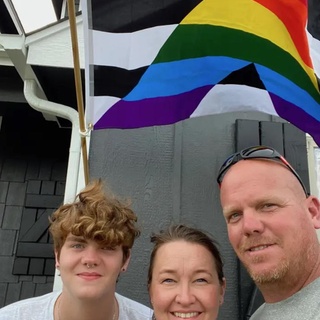 Just outside of Tulsa, Oklahoma, in a stongly conservative community, one dad is going viral for showing his gay son support with a flag, reported BuzzFeed News. Celebrating a year since his son came out, Caden came out, the John Wyatt decided to hoist an ally flag up in the air outside of their home in Oklahoma for Pride Month. "We are fixin' to shock Oklahoma," Wyatt said in a Tiktok, BuzzFeed News reports. Lady Gaga's "Born This Way" played in the background. The moment has since gone viral.⁠
"I'm really lucky to have such supportive parents, because I know a lot of other people aren't as lucky as me," Caden told Buzz Feed News. Caden's dad was not always supportive of the LGBTQ community, but that changed with his son. "That's when we really started embracing [the community], because we knew our son was gay, and at any time he could come out," Wyatt said, Buzz Feed News reports. "And he needed to see that we were going to be able to support him and be there for him." Wyatt adds, "There's a lot of Q flags in our neighborhood, a lot of Trump flags and Blue Lives Matter Flags, [but] you don't see any pride flags at all." That is until now. Tap link in bio to continue on @EDGEmedianetwork ?️‍?❤️ (?️: Emell D. Adolphus / @goodnightdetroit, ?: John Wyatt)